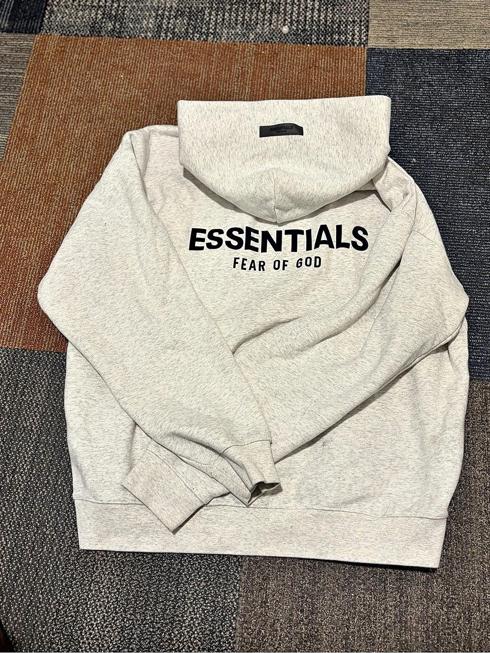 FOG Essentials Fear of God hoodie Gray Pullover Hoodie